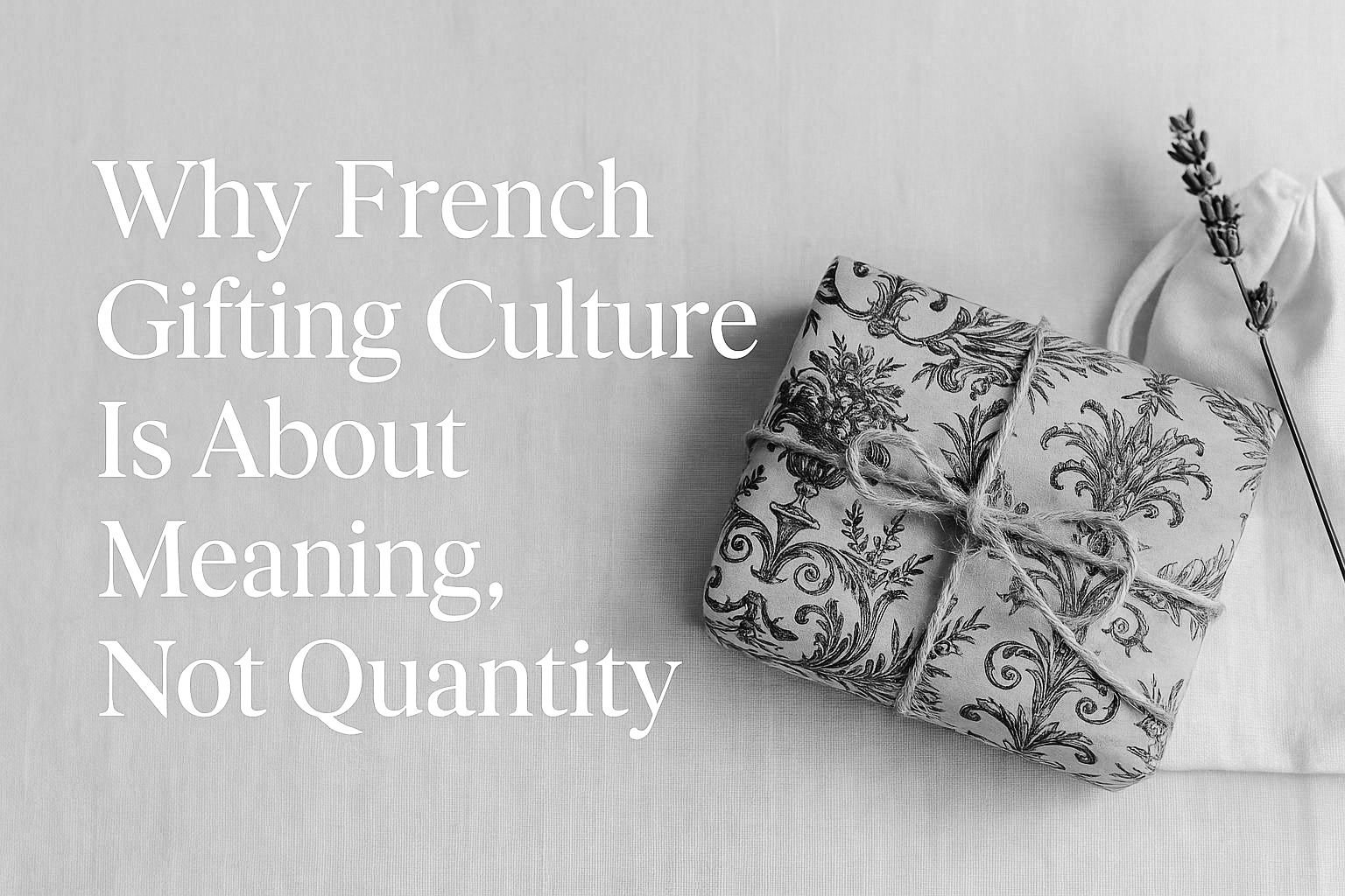 Why French Gifting Culture Is About Meaning, Not Quantity