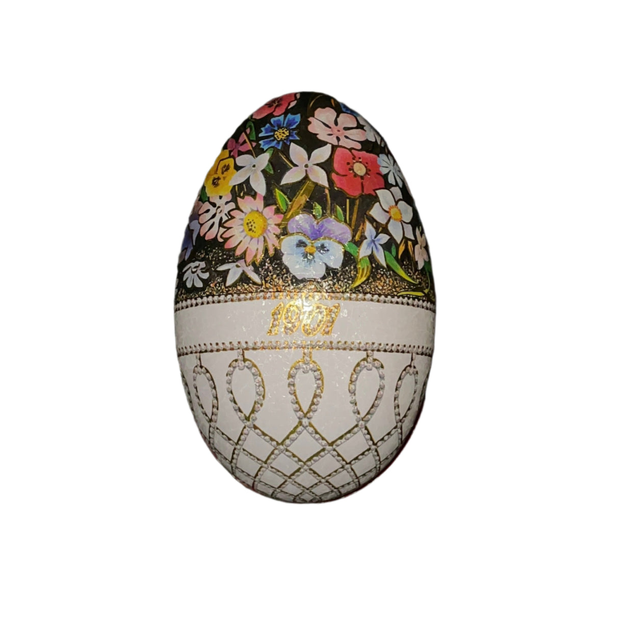 Chocolate bonbons filled Eggs Faberge