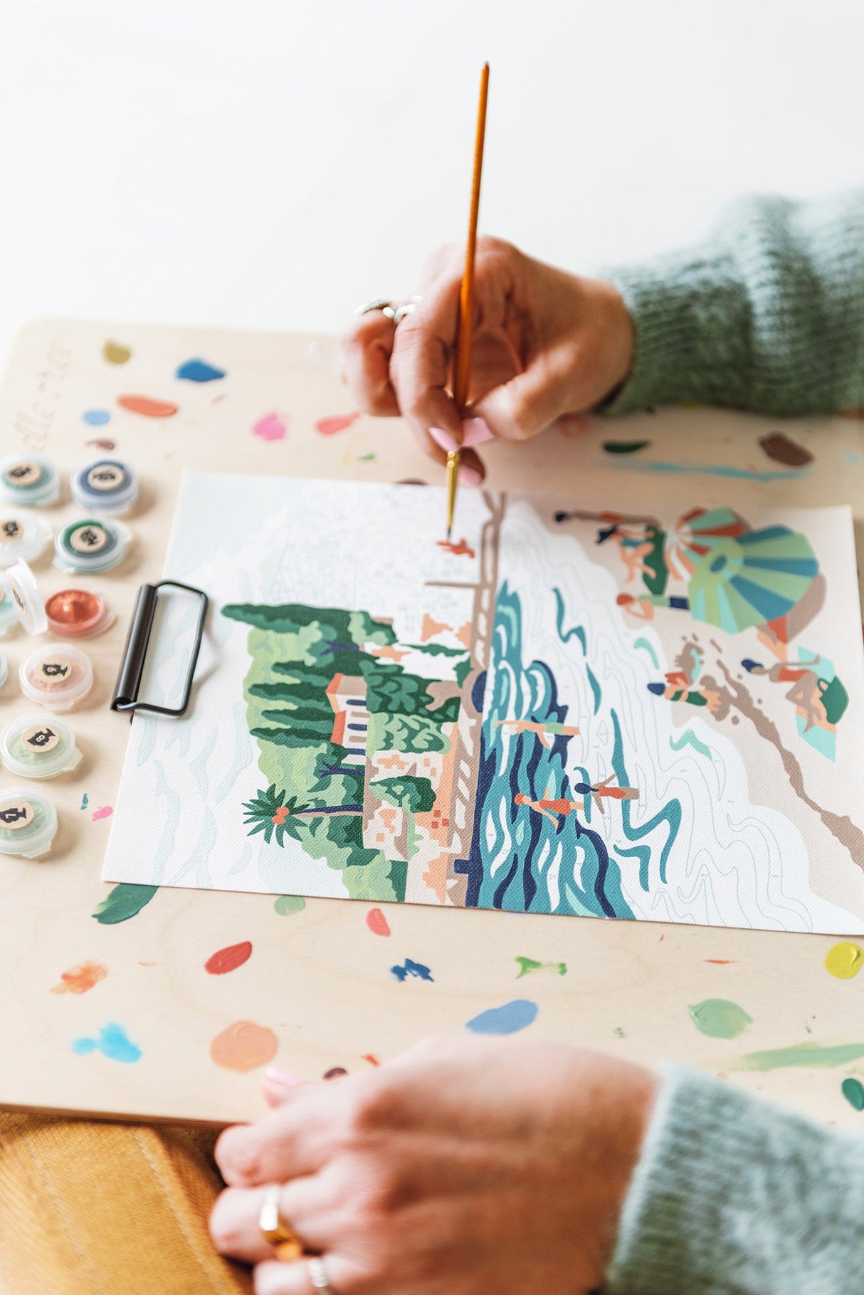 Riviera Romp | 8x10 paint-by-number kit