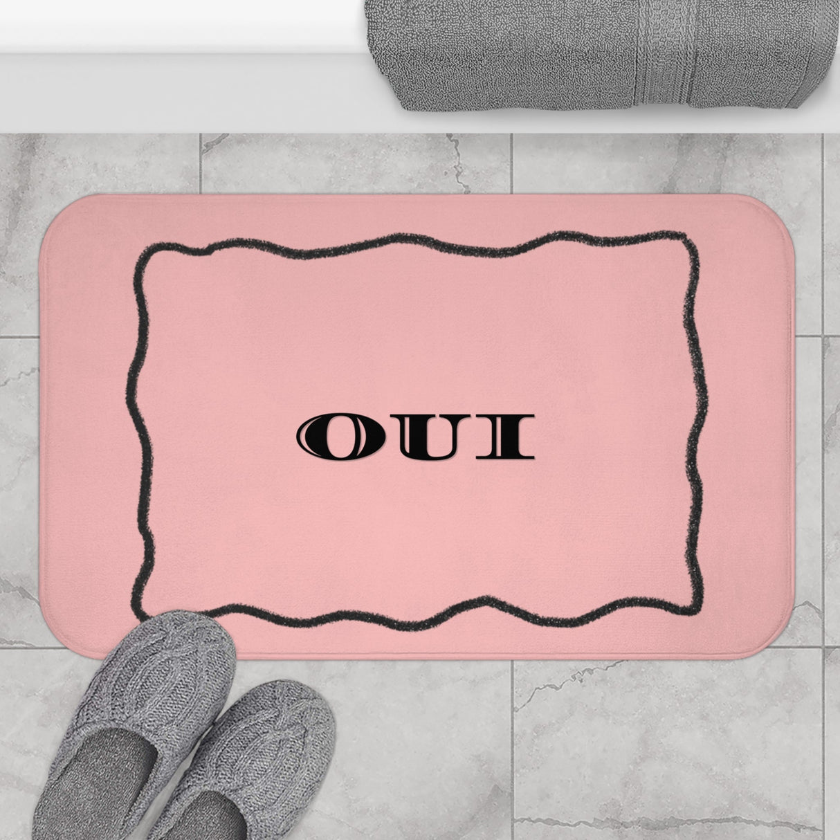 OUI Pink Bath Mat