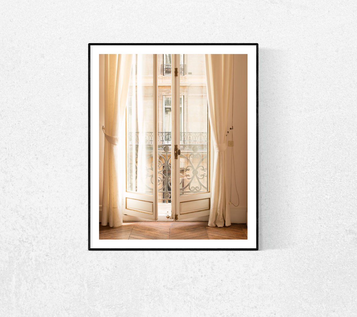 Afternoon light in the Paris Apartment