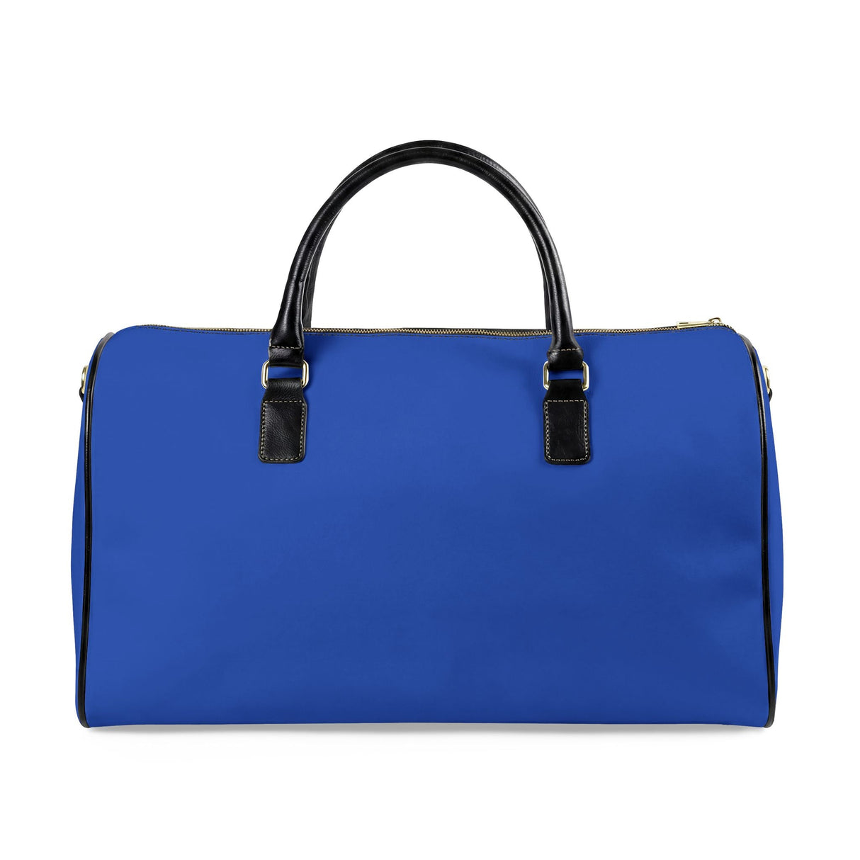 Paris Je T'aime Leather Weekender Bag - blue