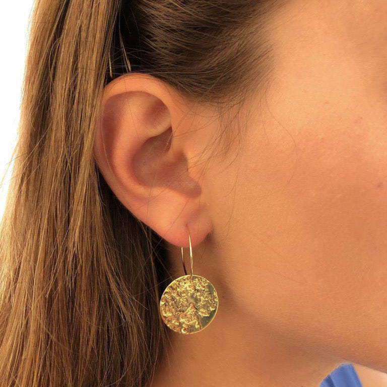 Moon Large Hoop Earrings