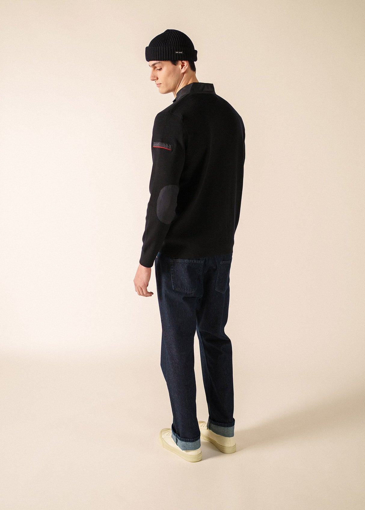 Saint James NAVIGATEUR - Comfortable Knit Cardigan with Zip (NAVY)