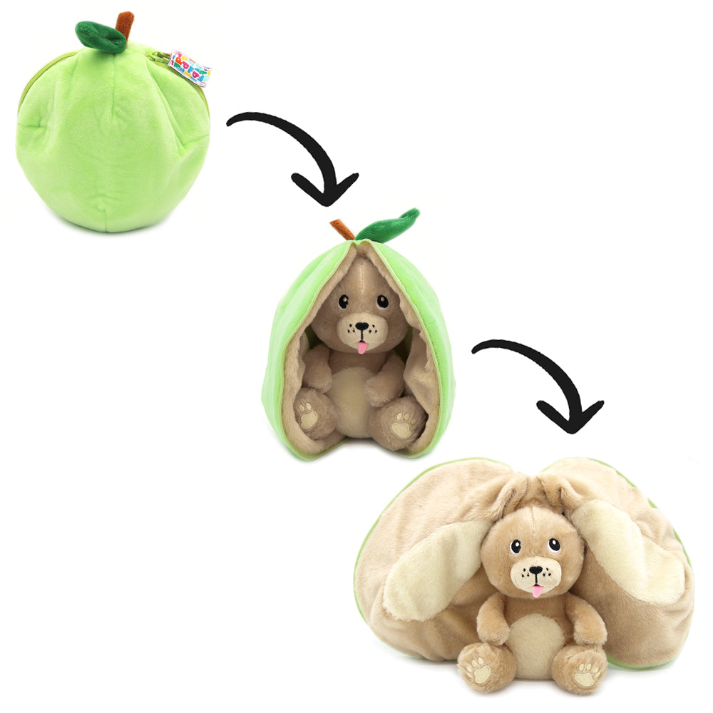 Crocket the Dog/Apple - Flipetz stuffed animal