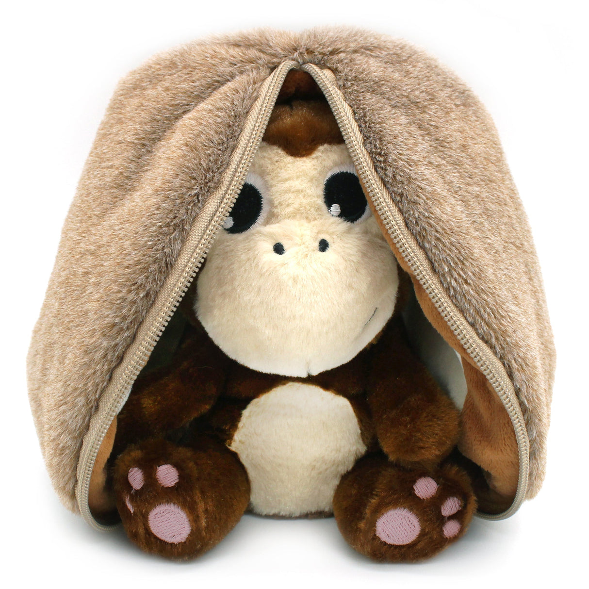 Coconet the Monkey/Coconut - Flipetz Stuffed Animal