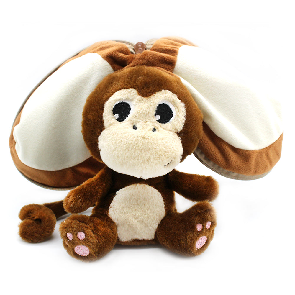 Coconet the Monkey/Coconut - Flipetz Stuffed Animal