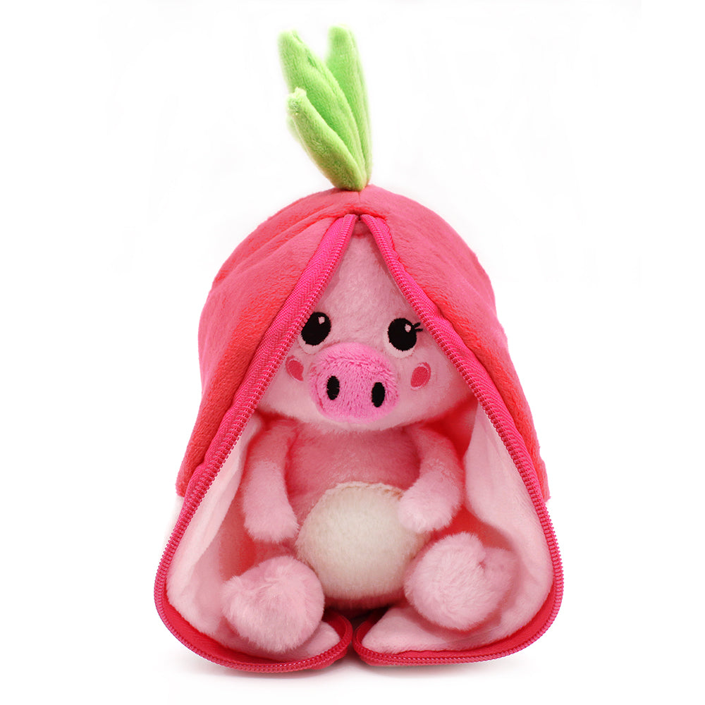 Piglet the Pig/Radish - Flipetz stuffed animal