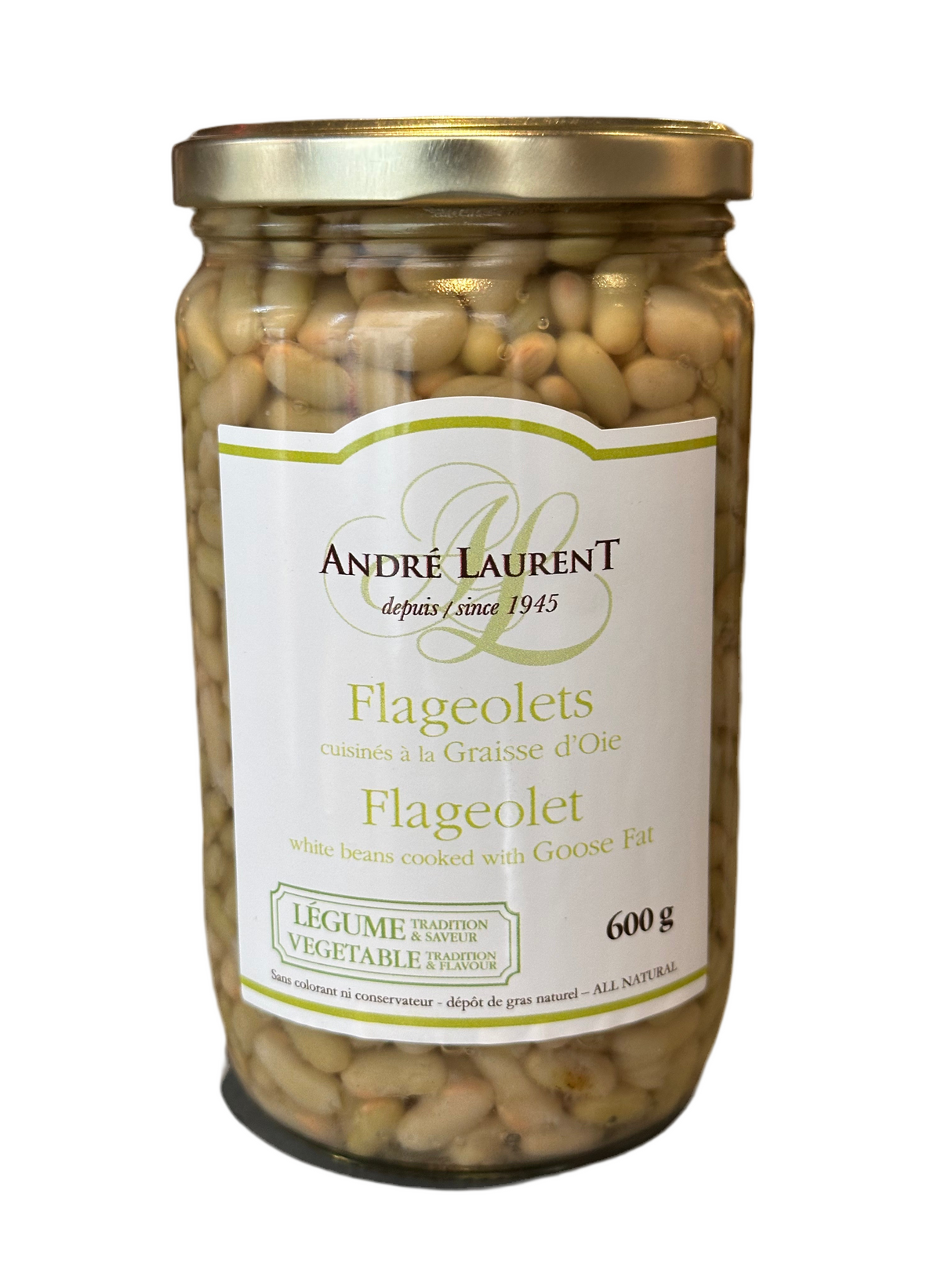 Andre Laurent Flageolet white beans cooked with goose fat