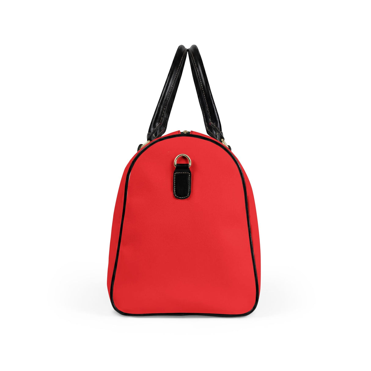 Paris Je T'aime Leather Weekender Bag — Red