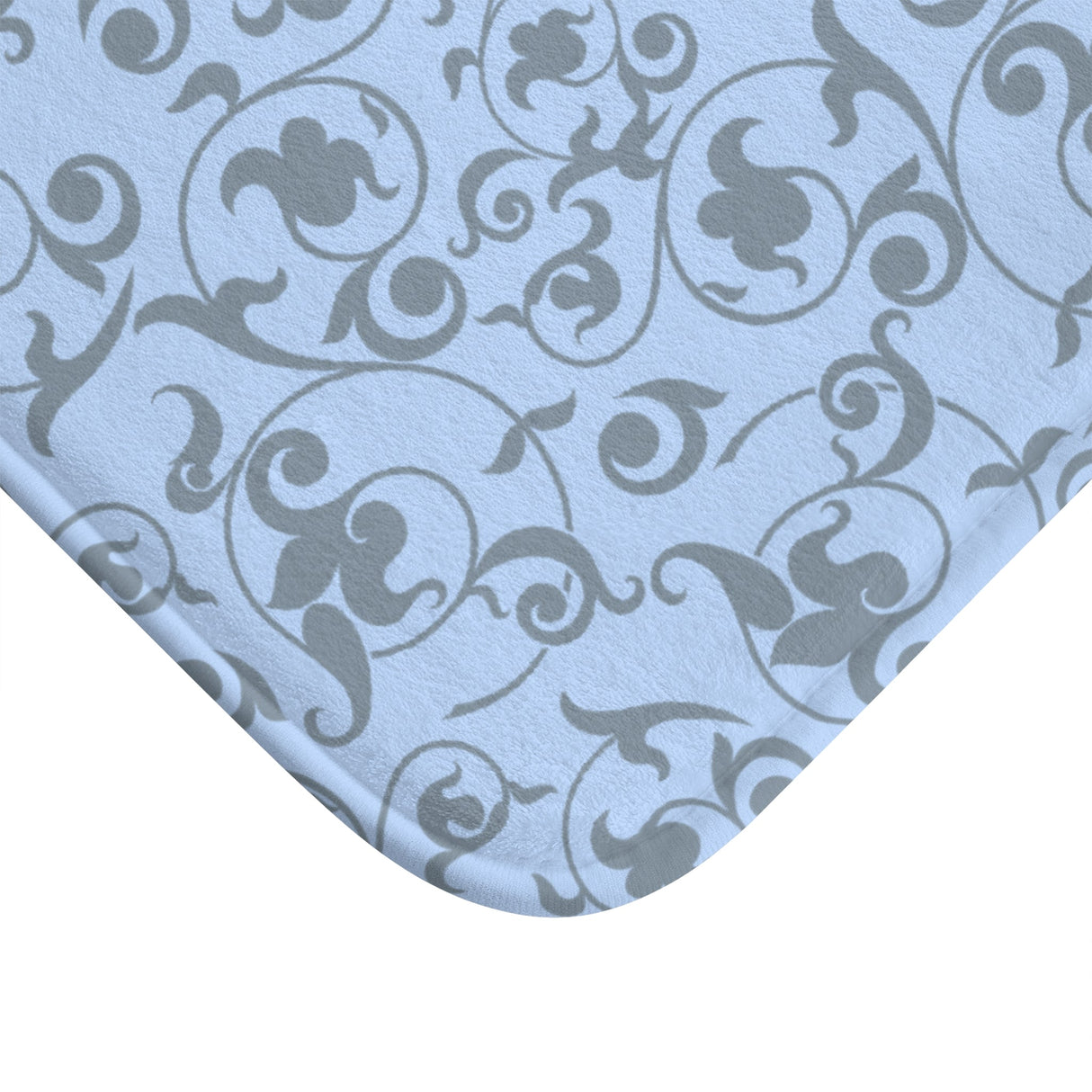 Le Bain French Blue Floral Bath Mat