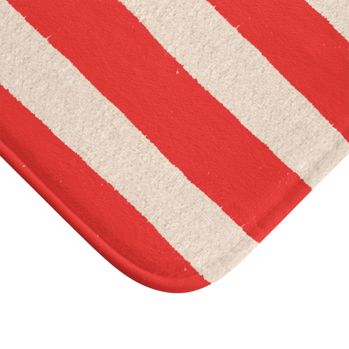 Le Bain Red Striped Bath Mat