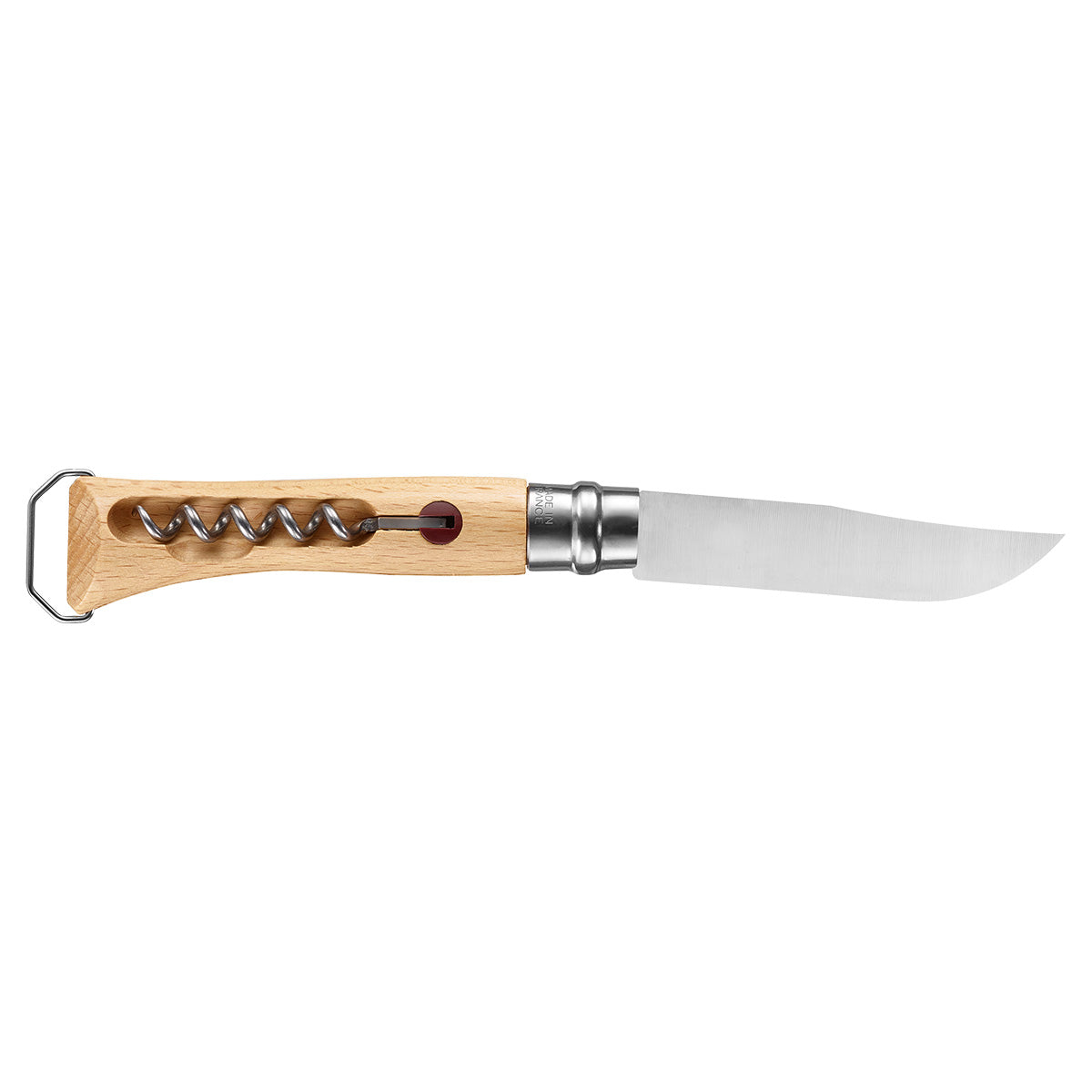 No.10 Corkscrew Stainless Steel Folding Knife with Bottle Opener