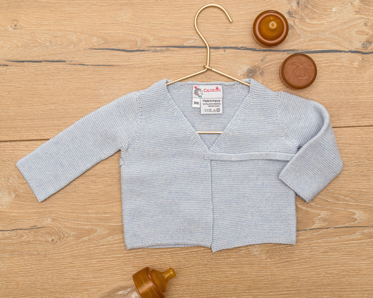 Little Royals Baby Tie-Front Sweater