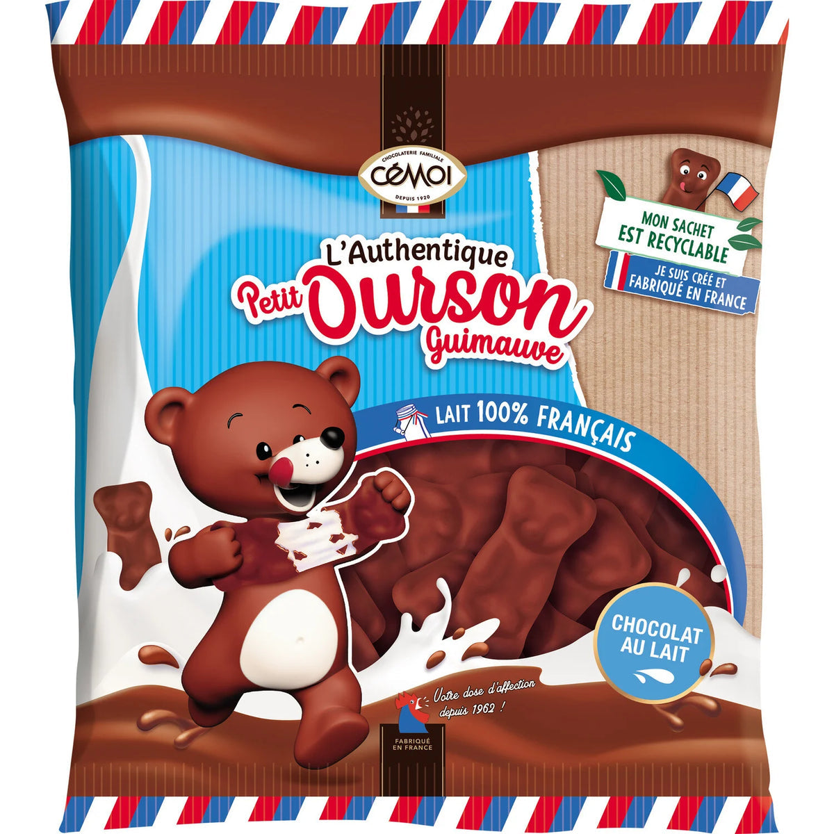 Petit Ourson chocolate-covered marshmallows Pack - Cémoi - 260g