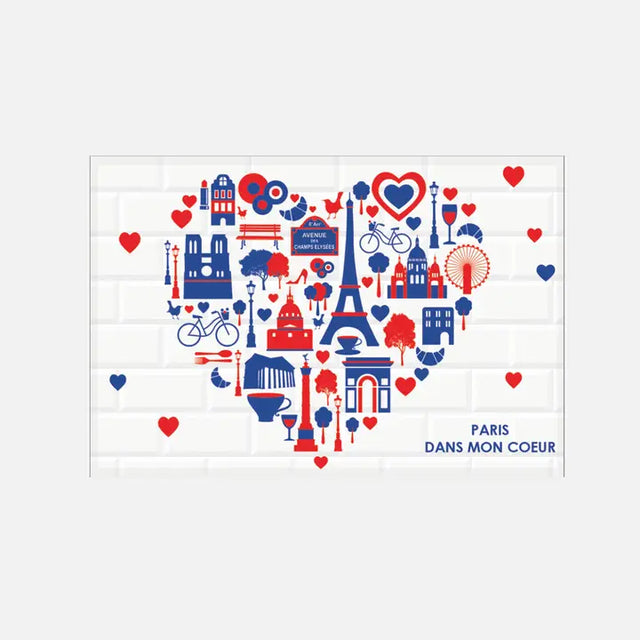 Paris Heart Magnet