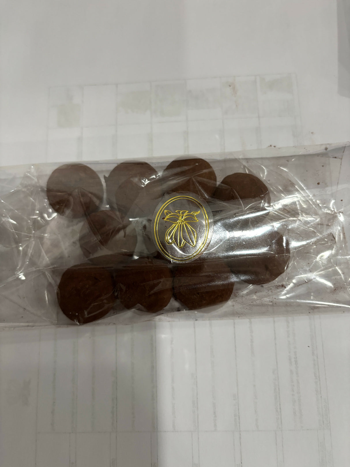 Chocolate Champagne Bottle filled with chocolate truffles