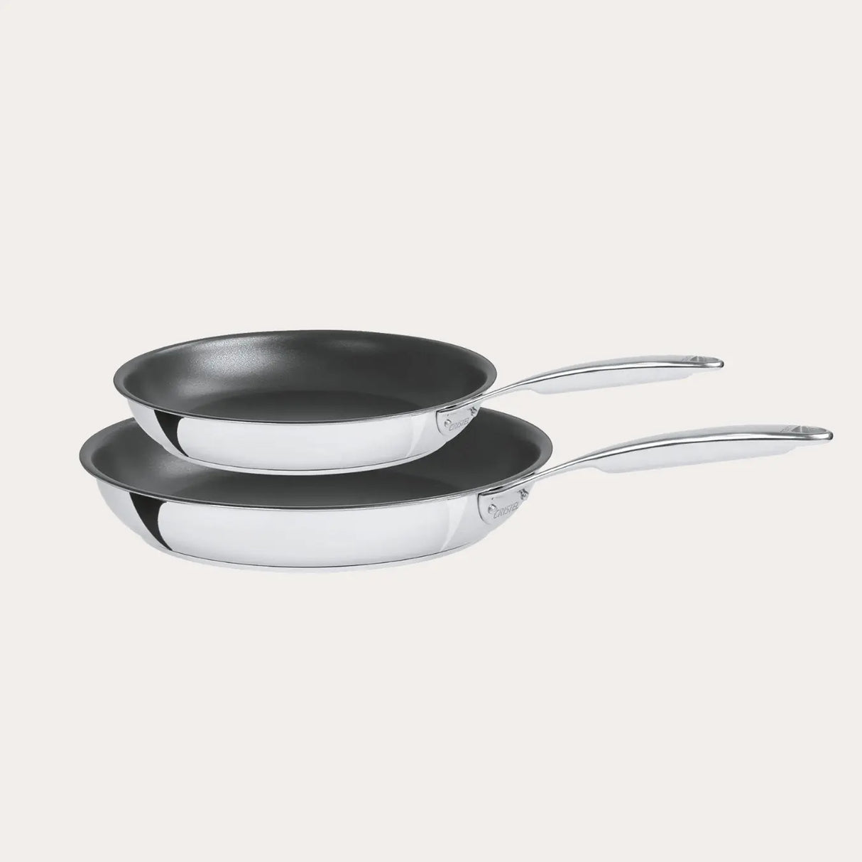 Cristel Set of 2 Non-Stick Frying Pans
