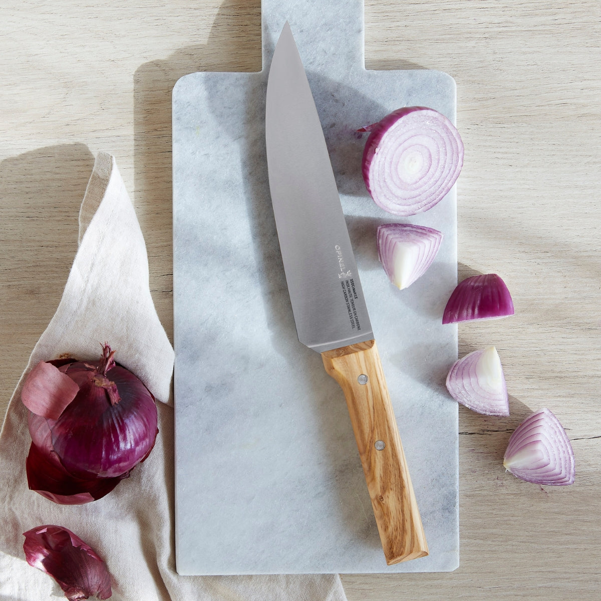 Parallele Trio Chef Knife Set - Olive Wood