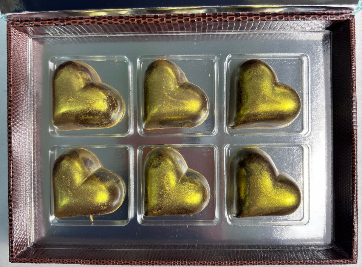 Artisanal Chocolate Hearts of Gold