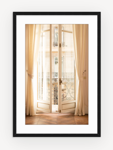 Afternoon light in the Paris Apartment