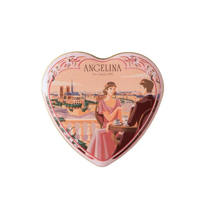 Chocolate Praline Heart Box by Angelina Paris