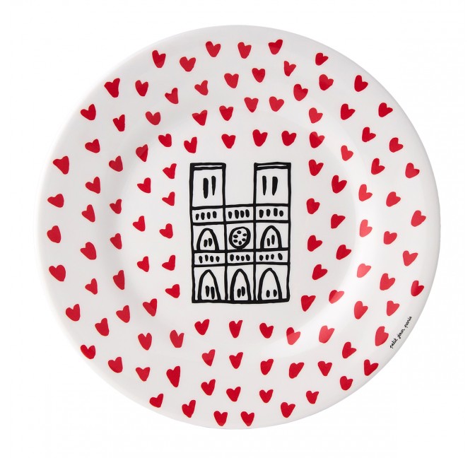 Notre Dame plate