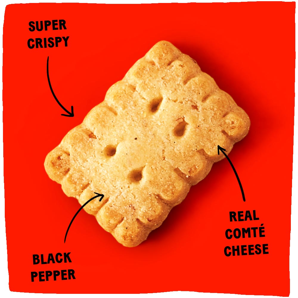 Cheese Biscuits - Comté with Black Pepper