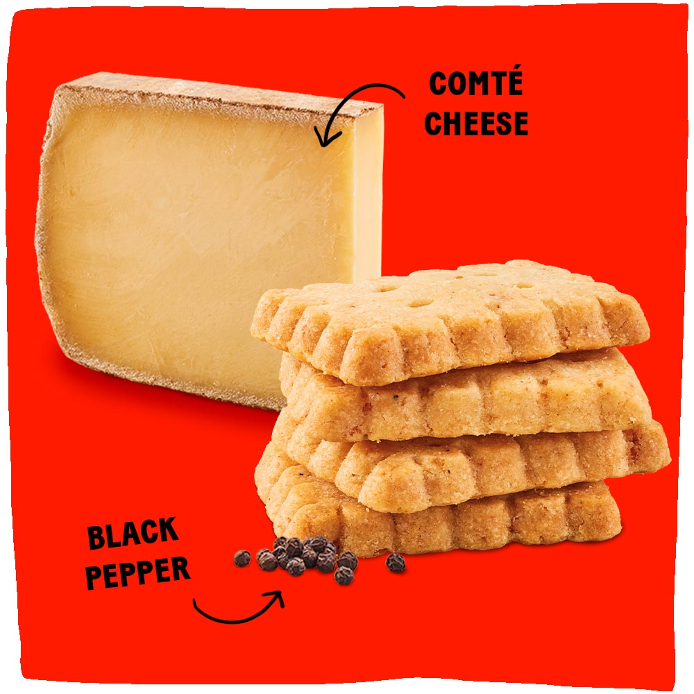 Cheese Biscuits - Comté with Black Pepper