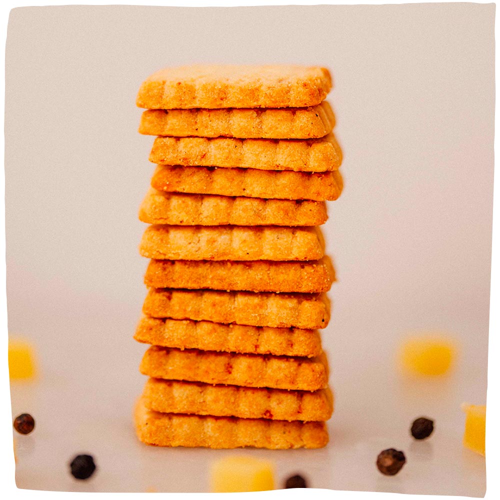 Cheese Biscuits - Comté with Black Pepper
