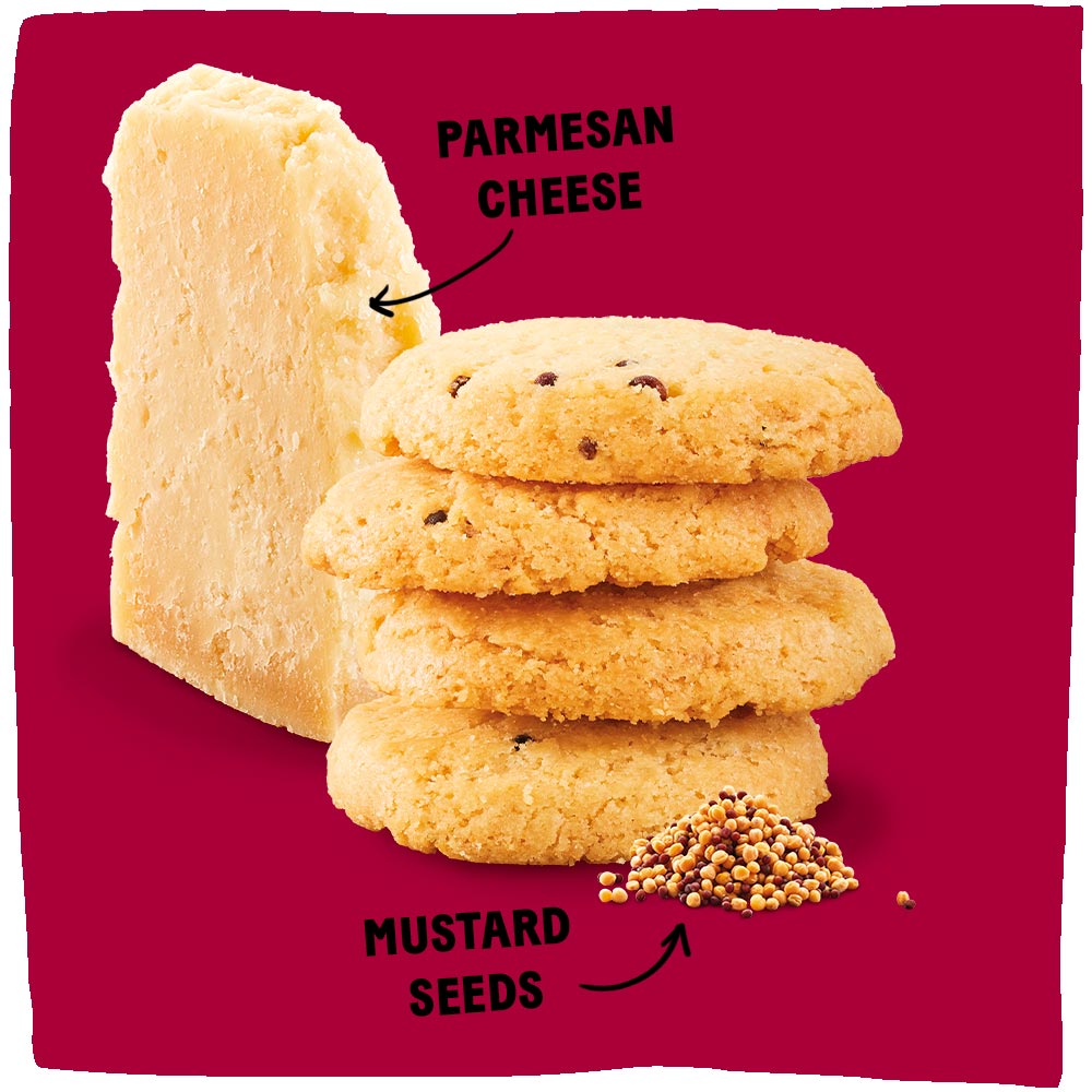 Cheese Biscuits - Parmesan with Mustard Seeds