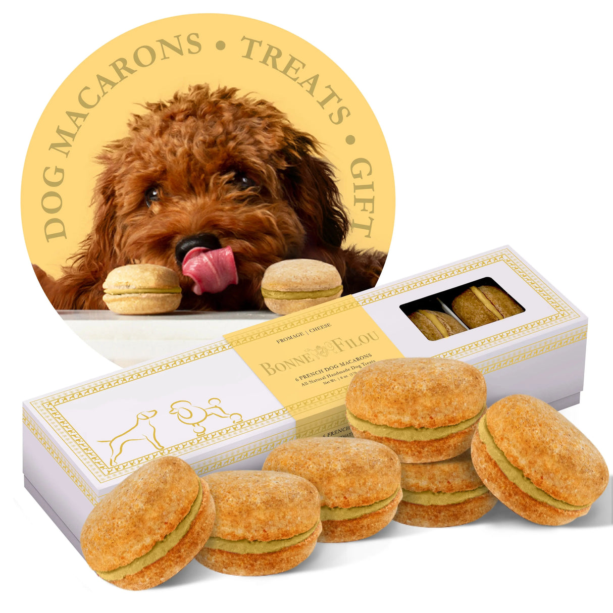 Dog Macarons (Box of 6)