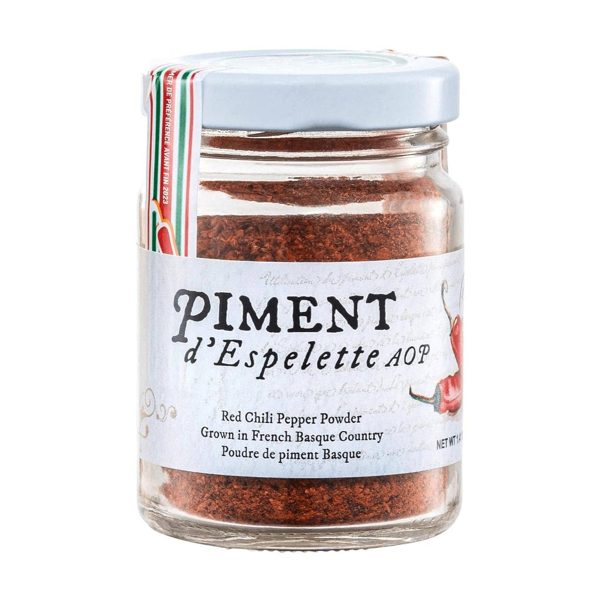 Piment D'Espelette Red Chili Pepper Powder Jar 1.41oz