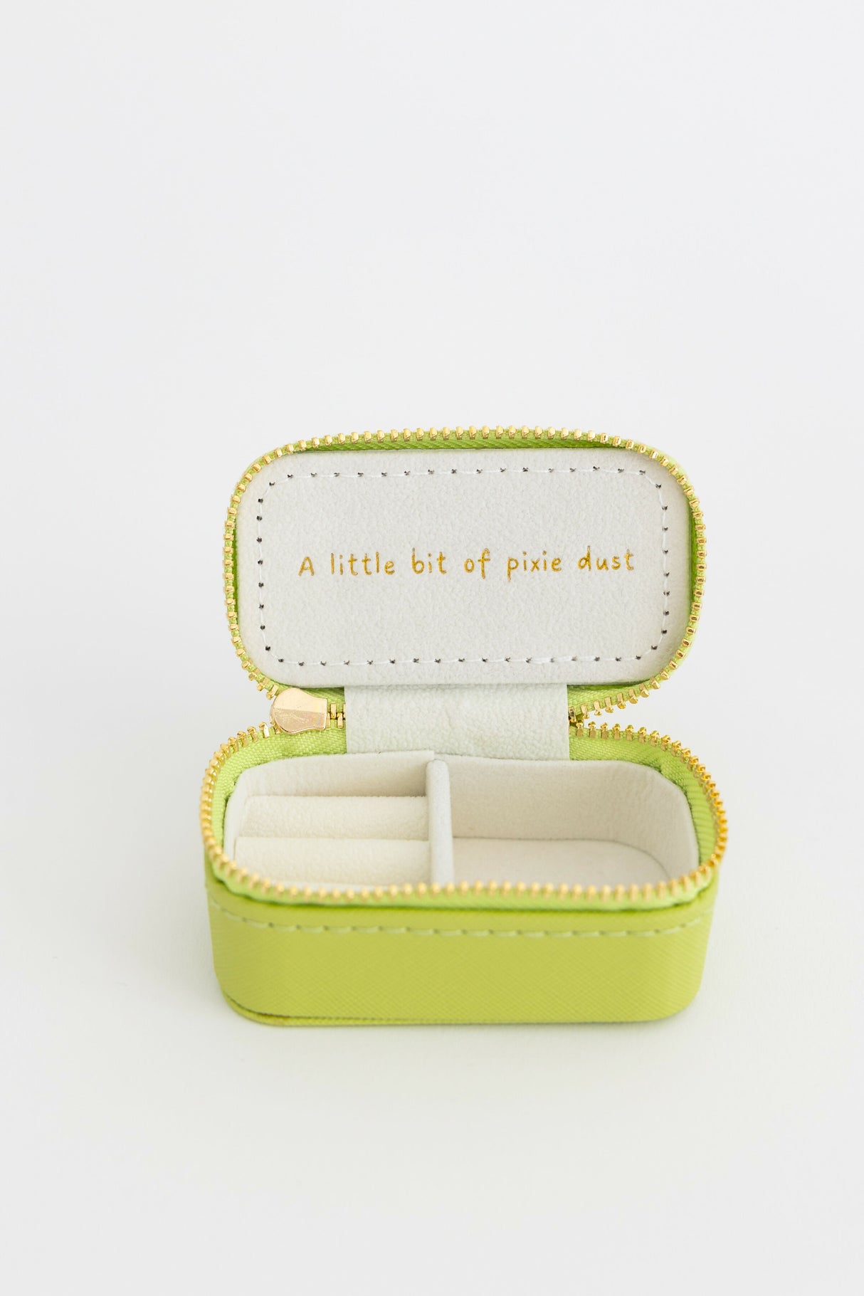 "Happy thoughts" mini travel jewelry case