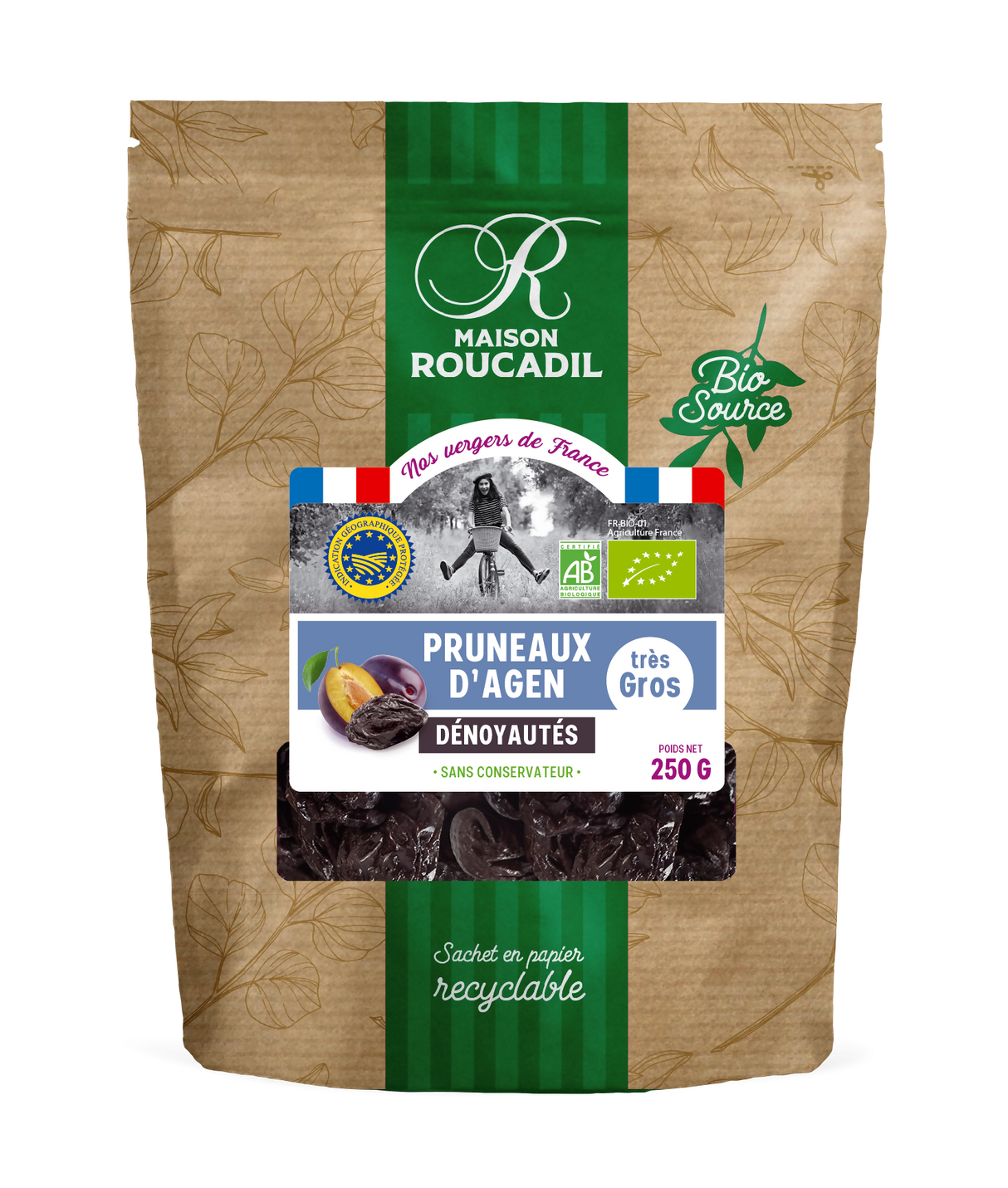 Pruneaux d'Agen BIO den - très gros 250g - ref 281