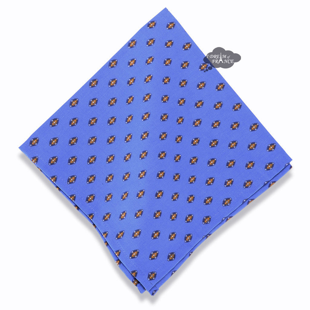 French Provencal napkin - Cotton - Lisa blue | Le Cluny