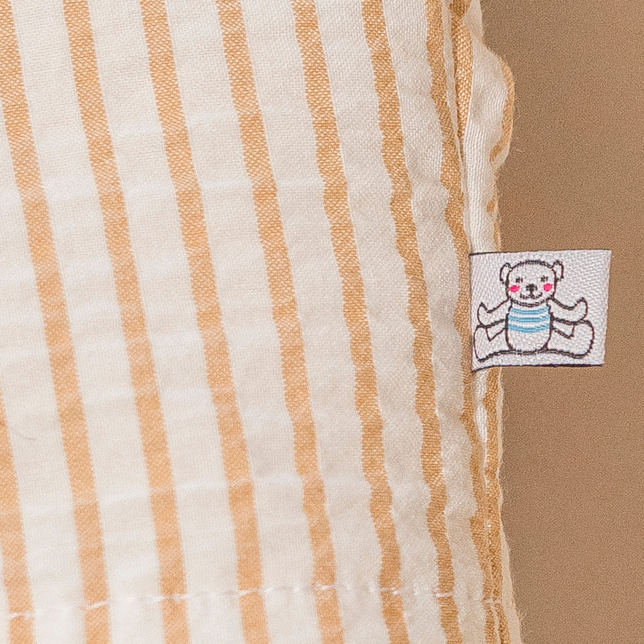 Arthus The Rabbit | Beige-Striped Linen Pants