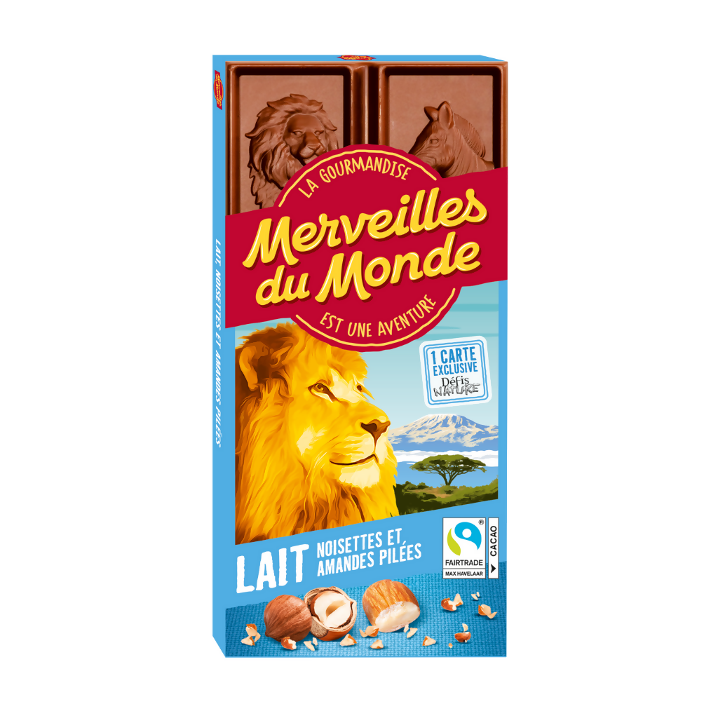 Merveilles du Monde Milk chocolate with hazelnuts and almonds