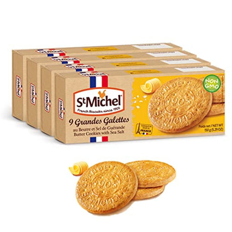 St Michel Large Butter Cookies with Sea Salt