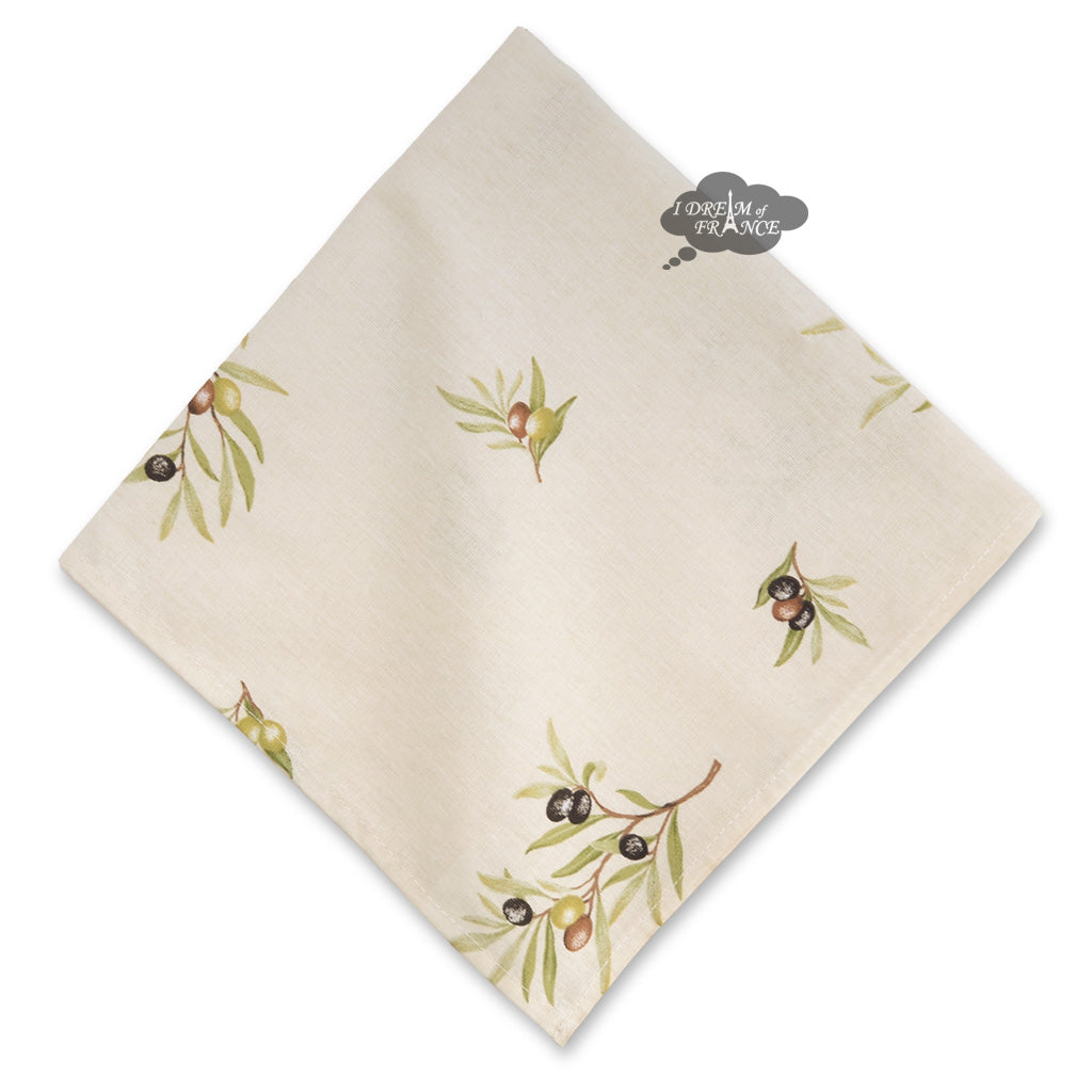 French Provencal napkin - Cotton - Clos des Oliviers cream