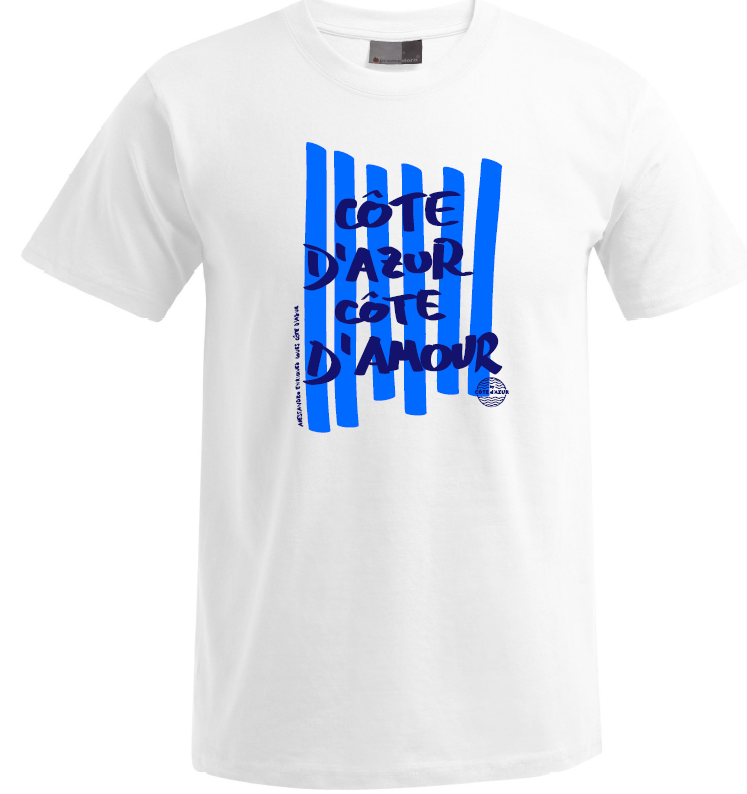 T-shirt Côte d'Azur - Men cut