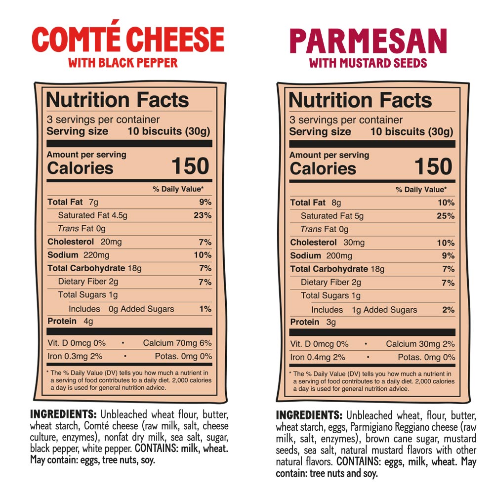 CHEESE BISCUITS - VARIETY PACK