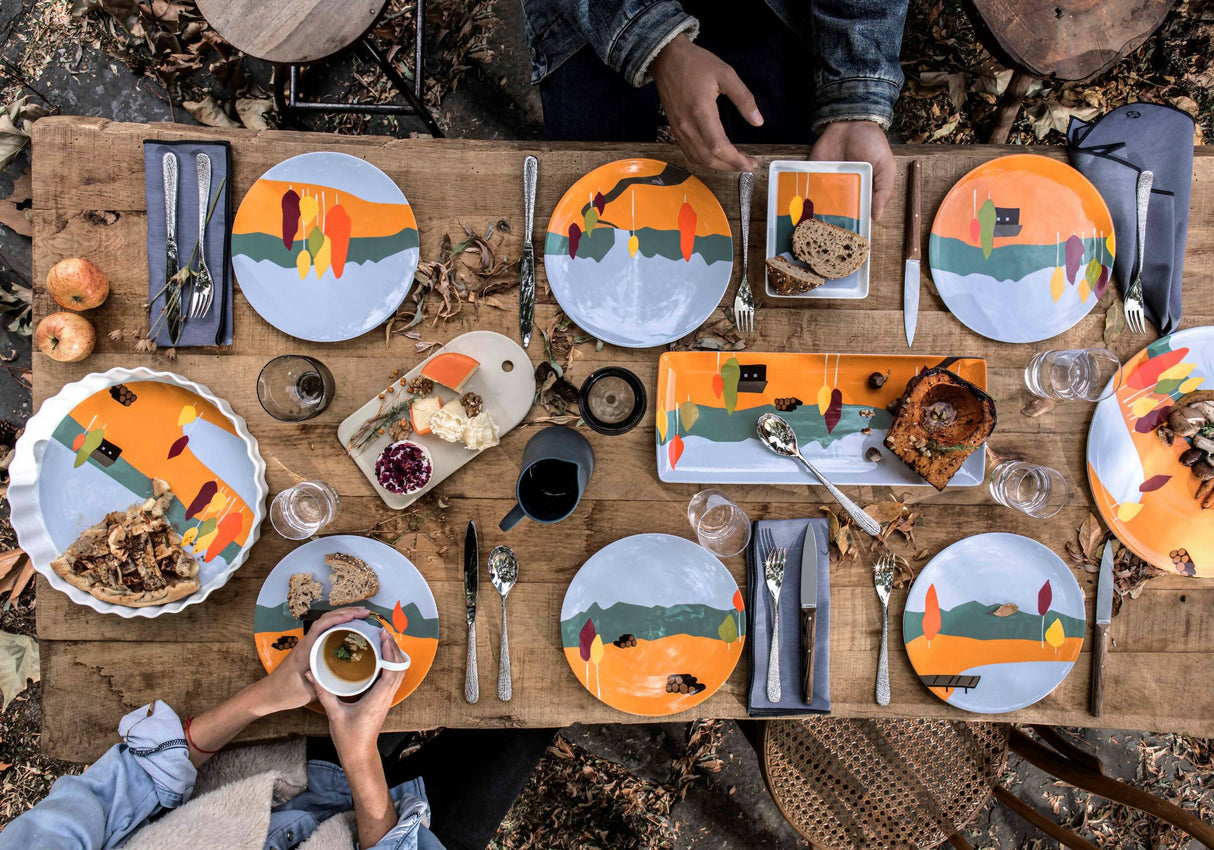 Destination Forêt Set of dinner plates  by Degrenne Paris