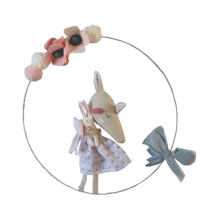 Baby Mobile - Rose Minuscule