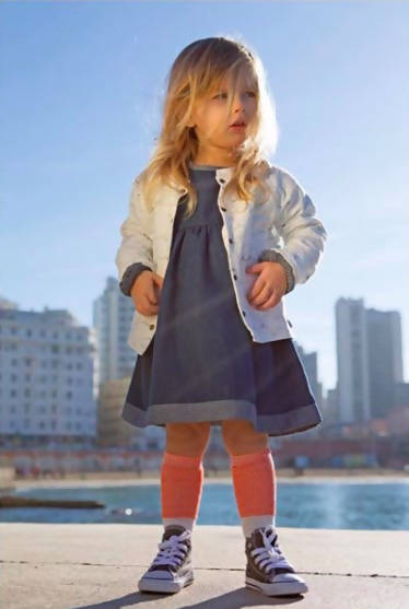 Navy Seagull Cardigan - La Demo