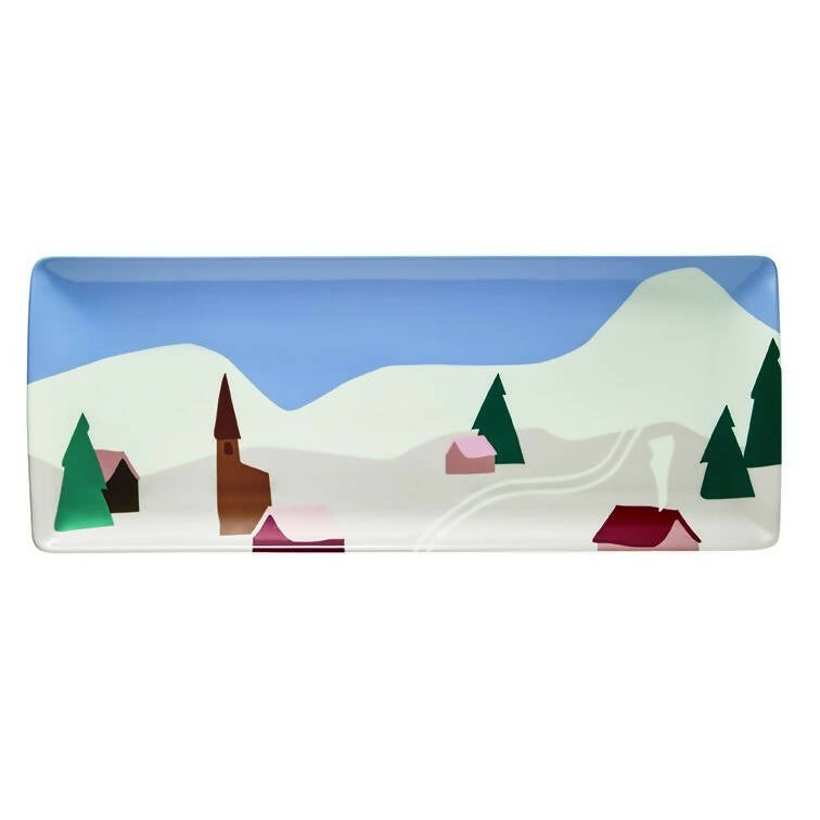 Destination Montagne Gift Box of Rectangular Shared Plate by Degrenne Paris