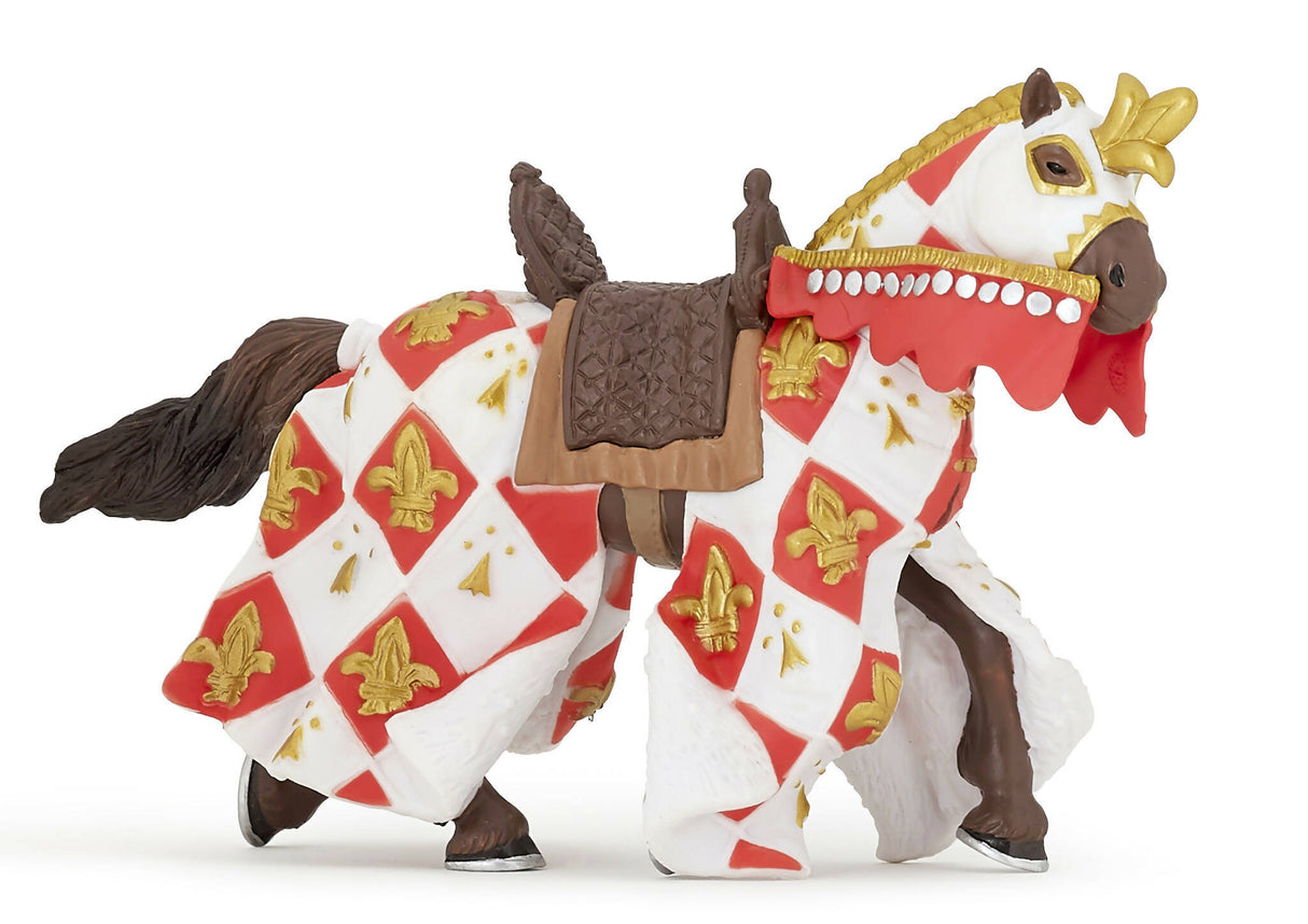 White horse fleur de lys