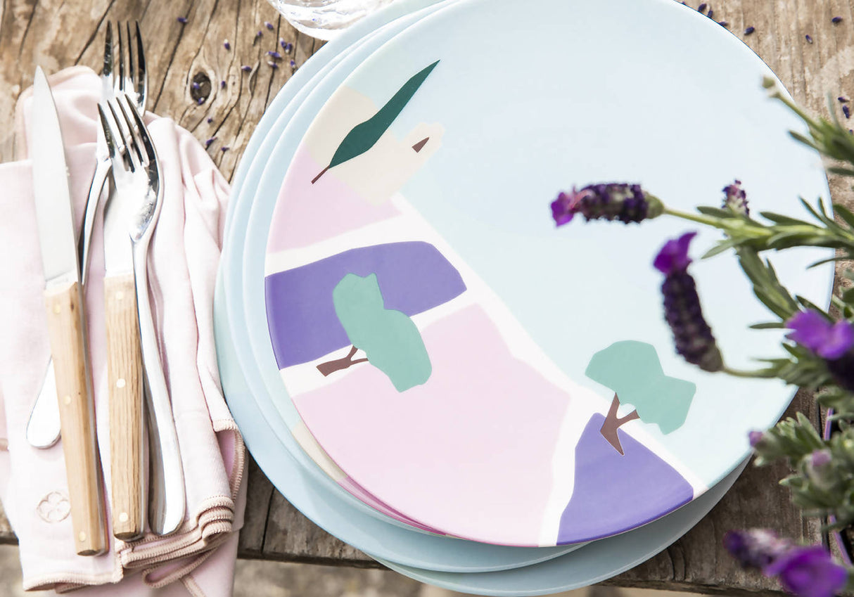 Destination Sud Gift box of round plates by Degrenne Paris
