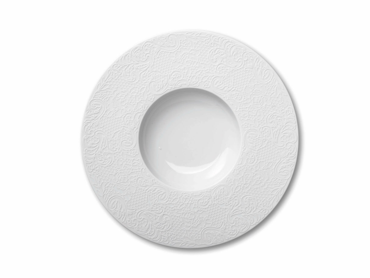 L Couture Set of large bowl gourmet plates by Degrenne Paris