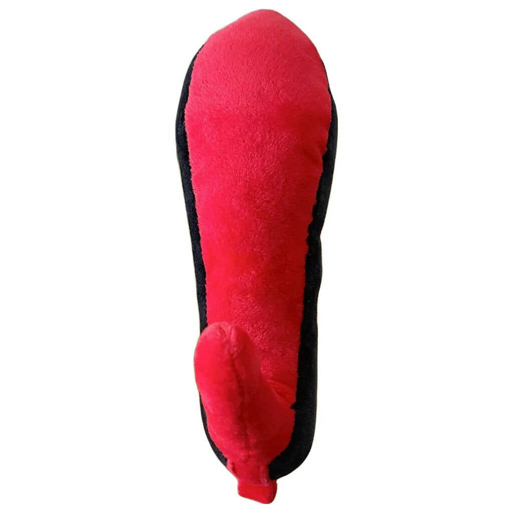 Red Heel Squeaky Dog Shoe Toy